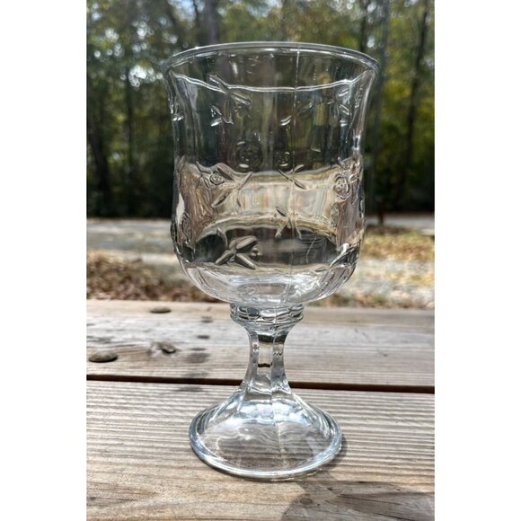 Anchor Hocking Savannah Clear Water Goblet - Picture 1 of 11